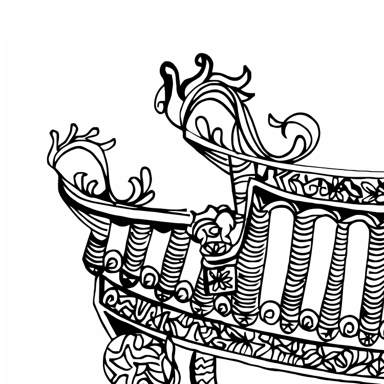 Vector PDF Printable art - Singapore Yueh Hai Ching Temple