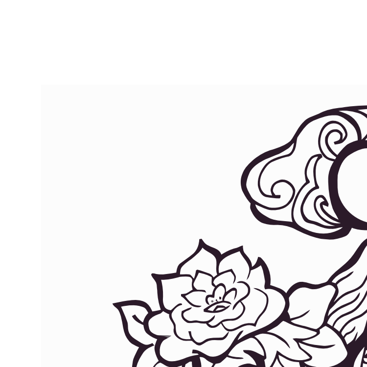 Vector PDF Printable art - Singapore temple wall