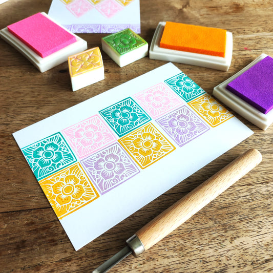 Peranakan Tile Rubber Stamp Carving Workshop @ The Art Faculty