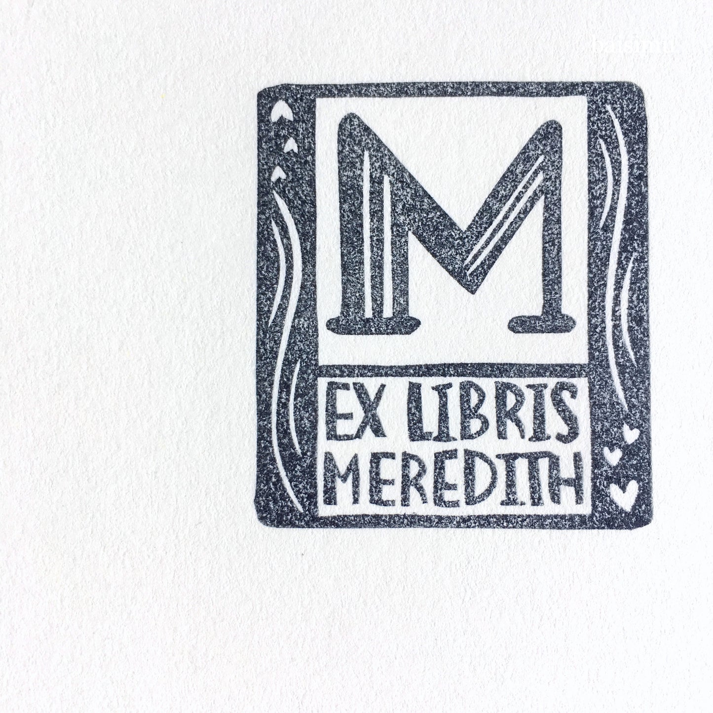 Custom Ex Libris name stamp