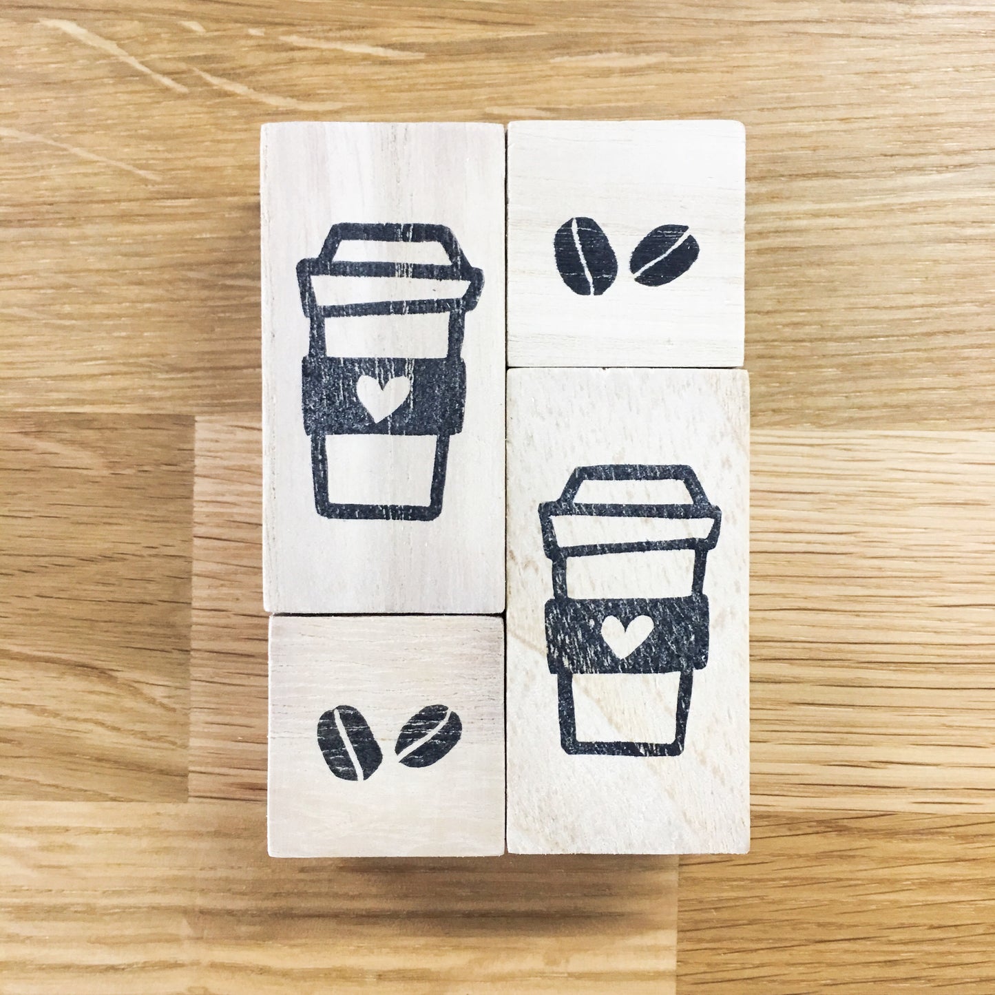Coffee set stamp