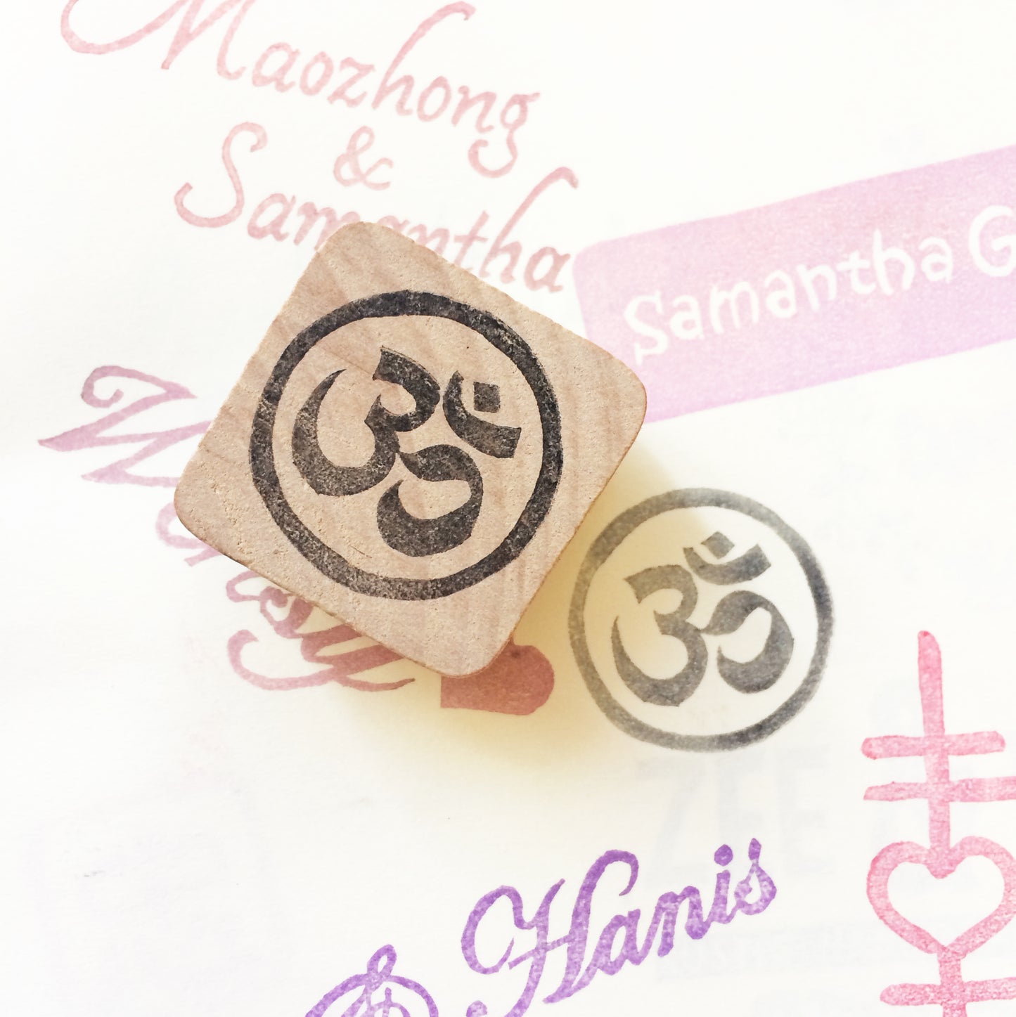 Om Namaste stamp